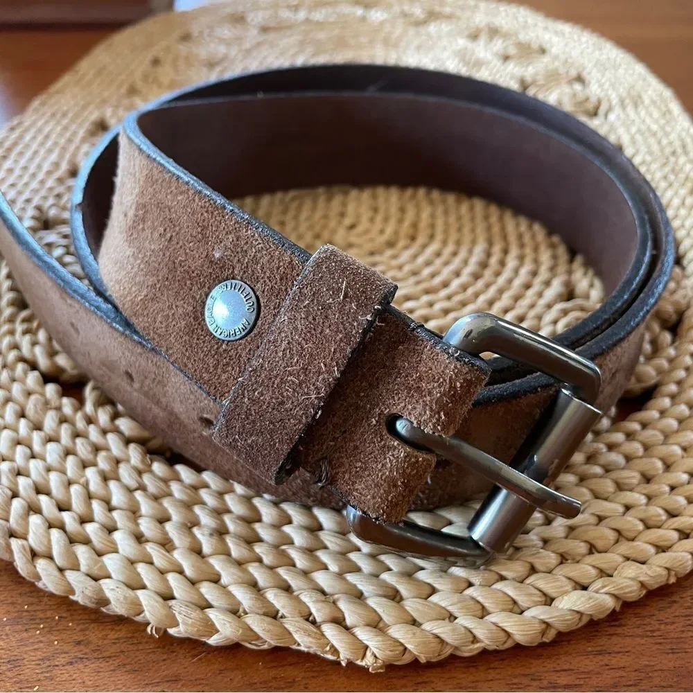 American Eagle Outfitters Men's Brown Leather Belt Size 39”